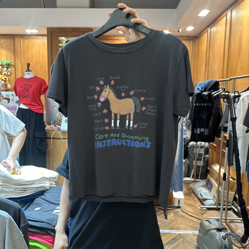 GARMENT-P東大門直郵女裝新品人氣時尚職業休閑26春夏T恤GARMENTT恤圖色3