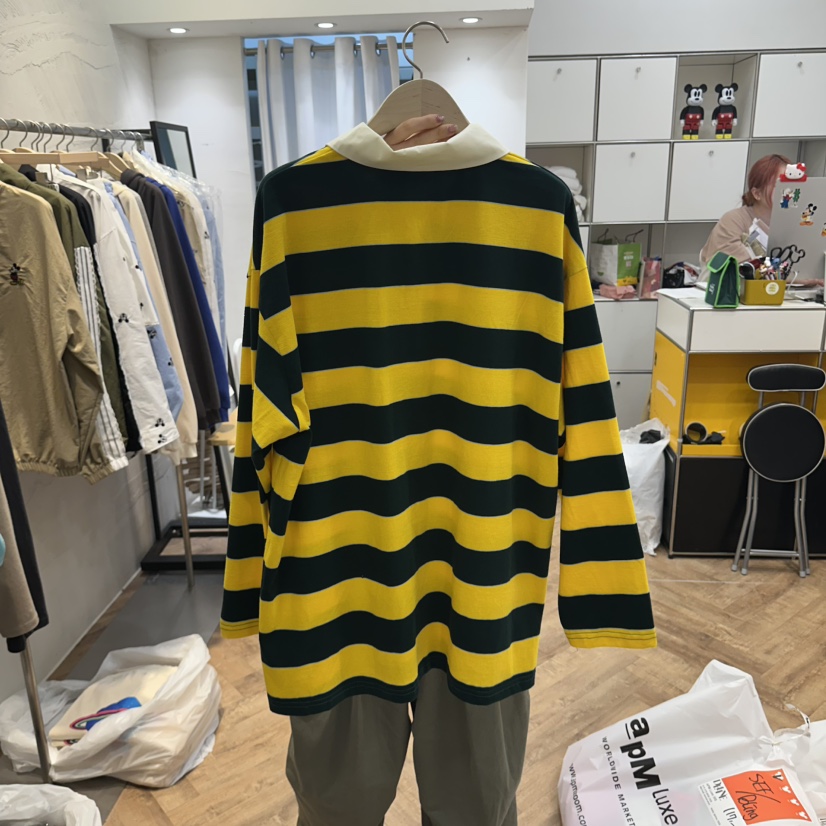 DE LINE韓國代購女裝新品人氣時尚職業推薦26春夏長袖T恤DE LINE長袖T恤