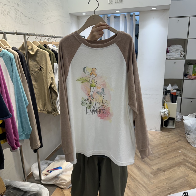 DE LINE東大門直郵女裝新品休閑時尚真品推薦人氣長袖T恤DE LINE長袖T恤圖色3