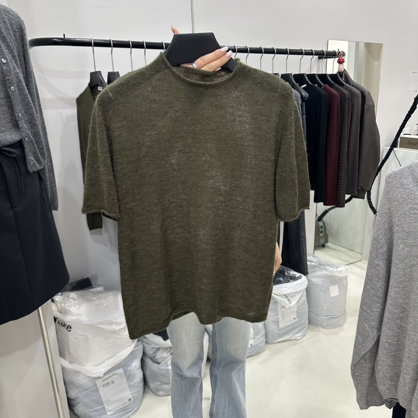 MUSHROOM EFFECT韓國代購女裝新品真品時尚職業針織衫高領MUSHROOM EFFECT針織衫圖色2