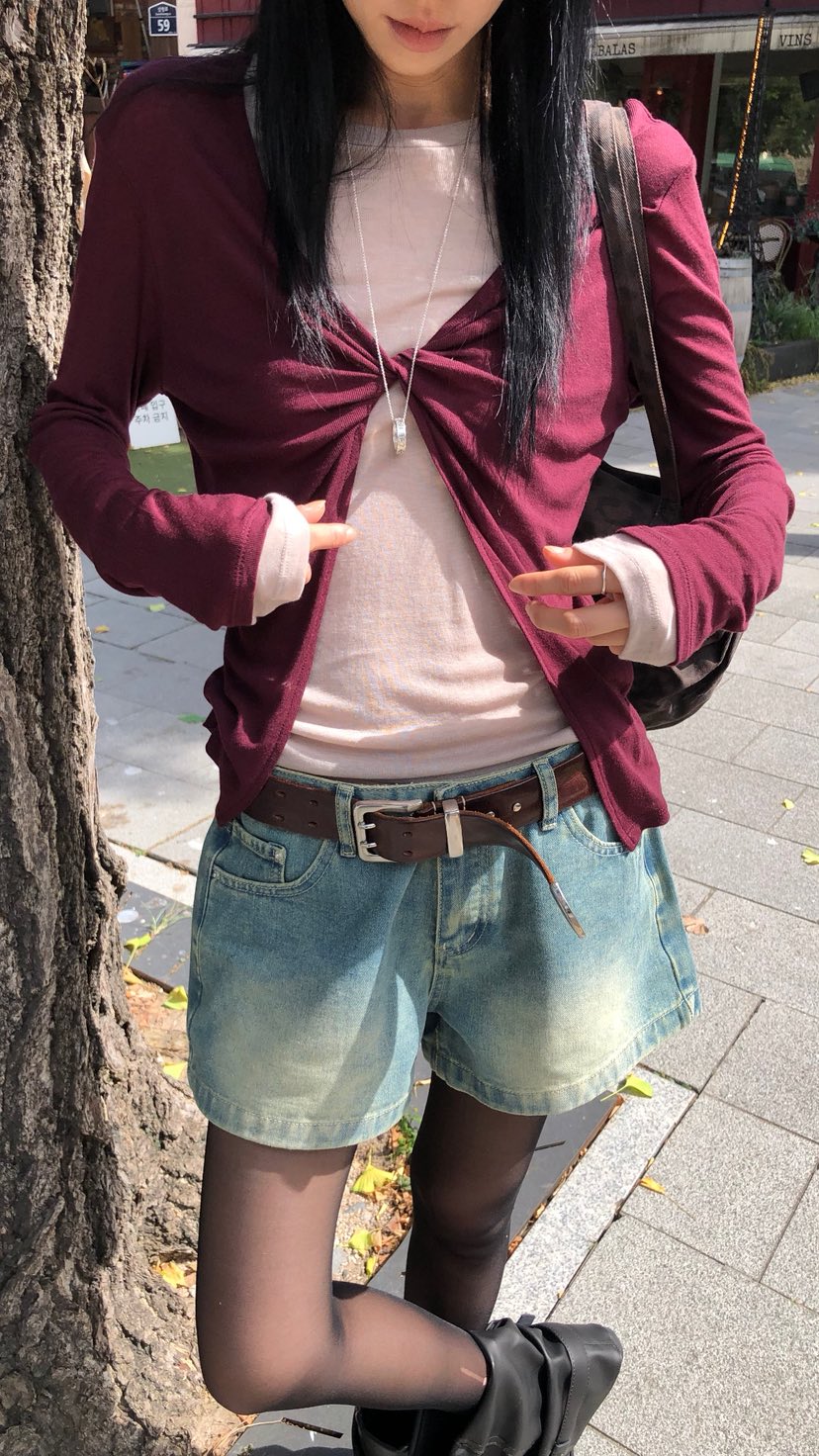 OVER RICH韓國直郵女裝新款推薦職業熱賣真品長袖T恤開衫OVER RICH長袖T恤
