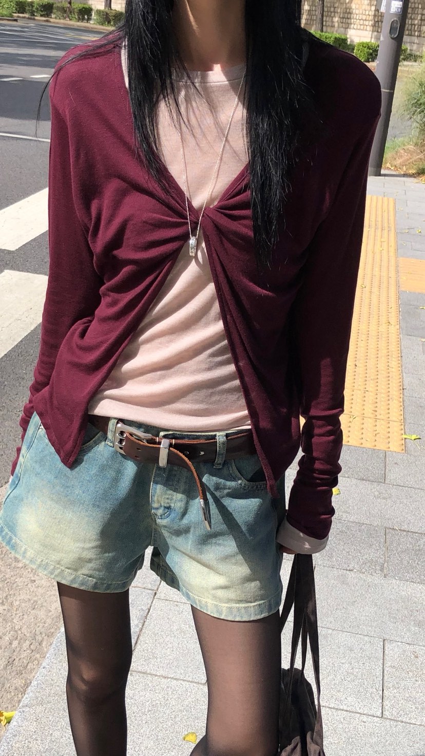 OVER RICH韓國直郵女裝新款推薦職業熱賣真品長袖T恤開衫OVER RICH長袖T恤