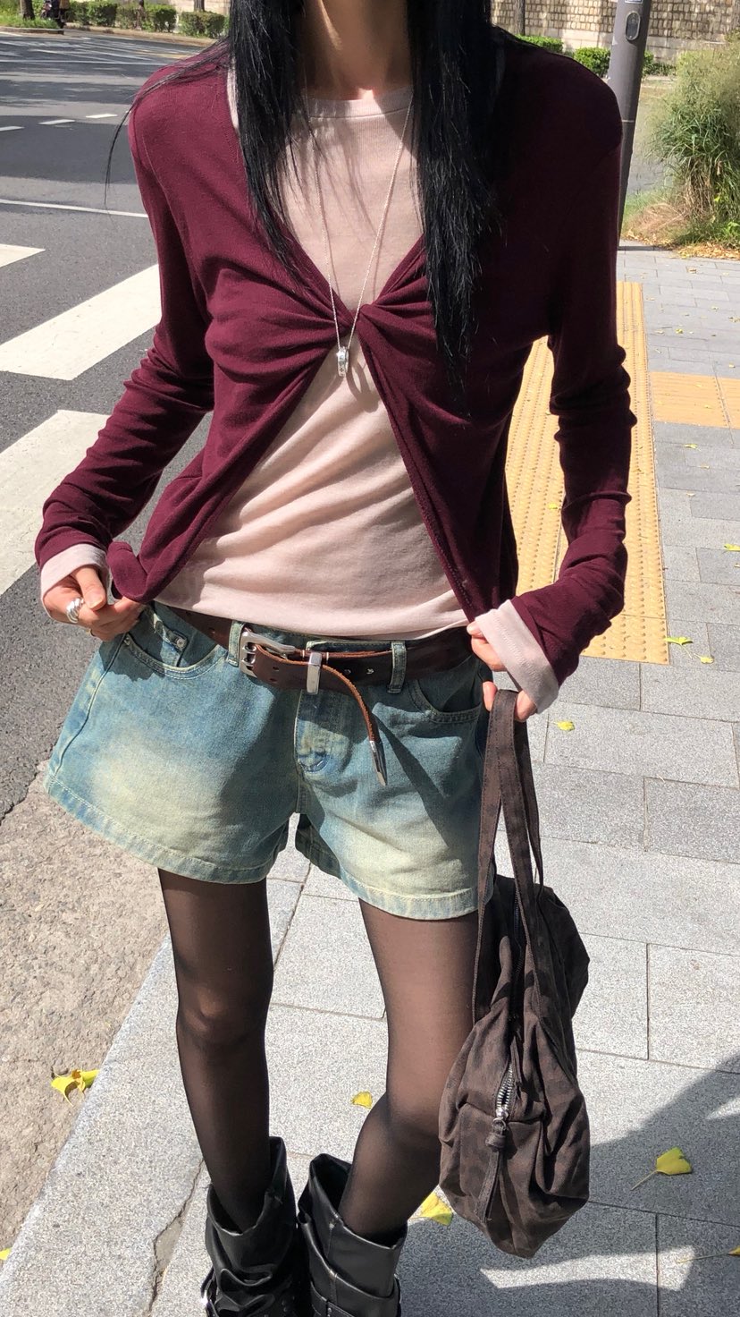 OVER RICH韓國直郵女裝新款推薦職業熱賣真品長袖T恤開衫OVER RICH長袖T恤