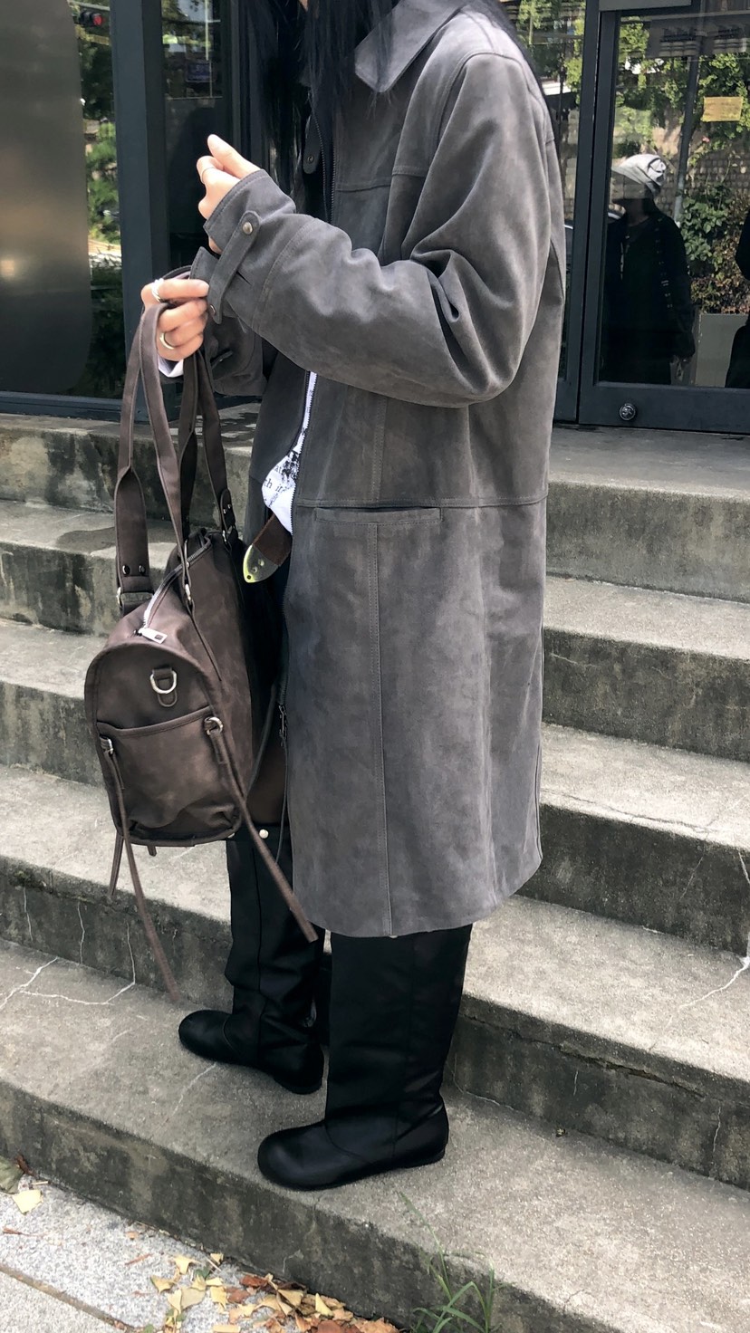 OVER RICH韓國代購女士新品推薦熱賣真品26春夏中長款大衣OVER RICH中長款大衣