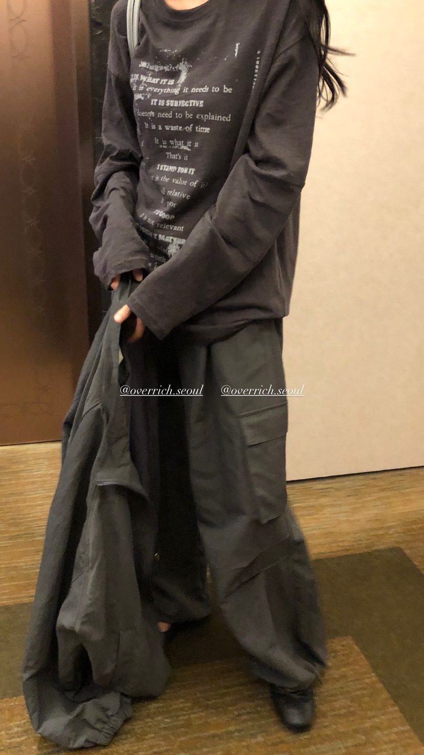 OVER RICH韓國直郵女裝新品休閑時尚真品26春夏人氣長袖T恤OVER RICH長袖T恤