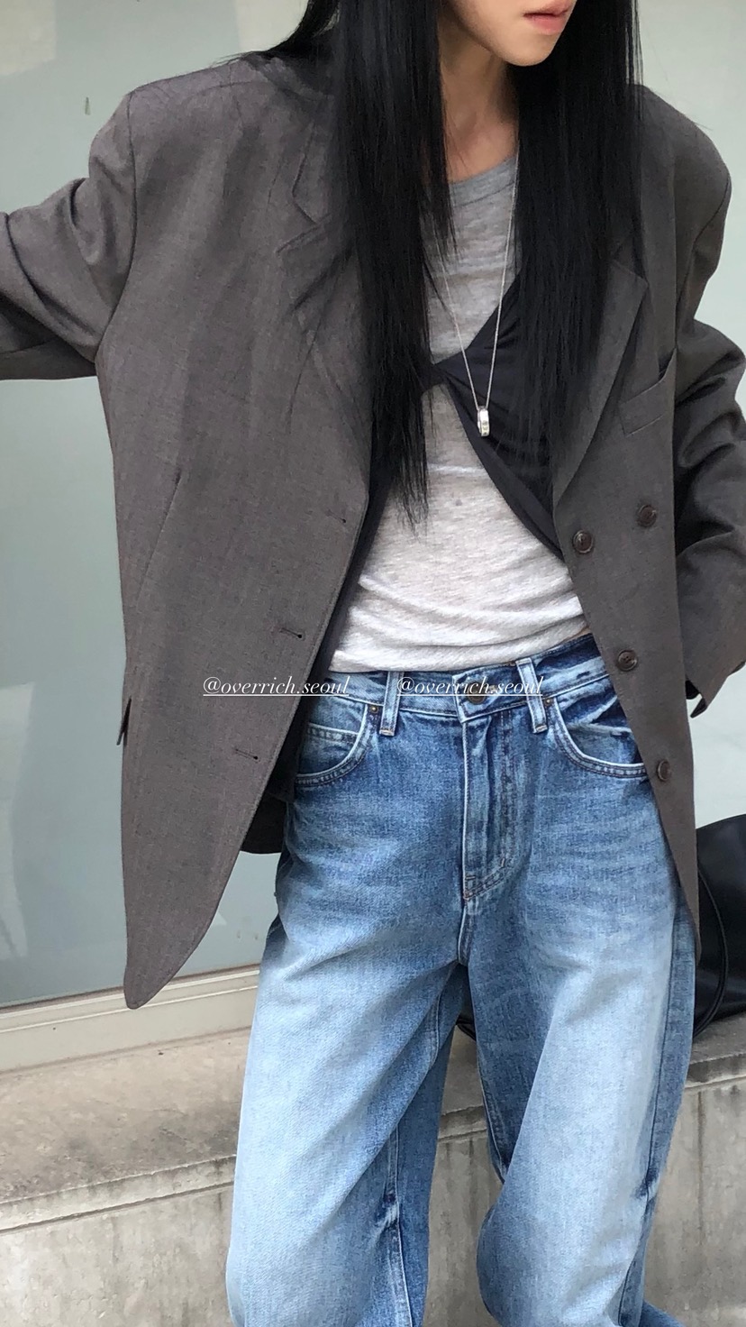 OVER RICH韓國代購女士新品人氣推薦時尚26春夏休閑夾克OVER RICH夾克