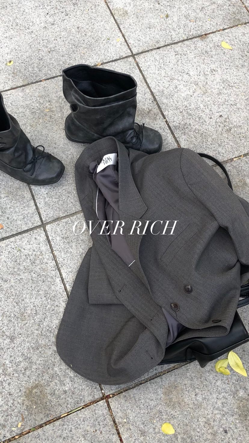 OVER RICH韓國代購女士新品人氣推薦時尚26春夏休閑夾克OVER RICH夾克