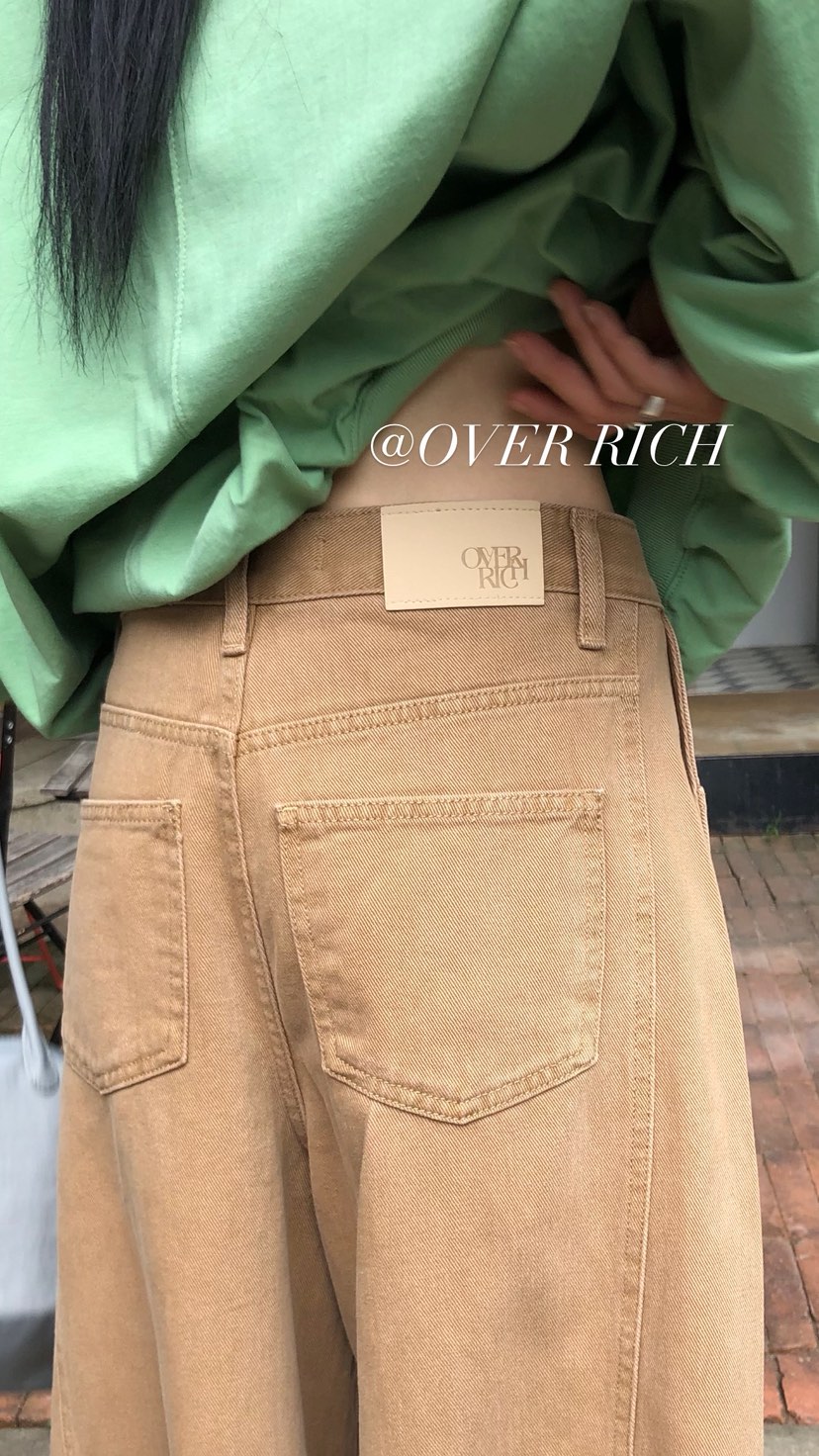 OVER RICH韓國直郵女士新品人氣時尚推薦26春夏熱賣牛仔褲OVER RICH牛仔褲