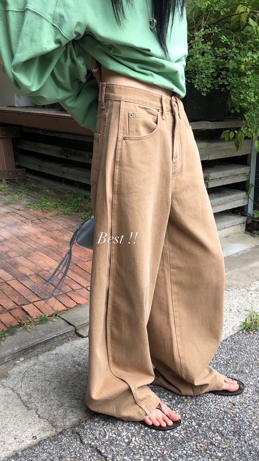 OVER RICH韓國直郵女士新品人氣時尚推薦26春夏熱賣牛仔褲OVER RICH牛仔褲