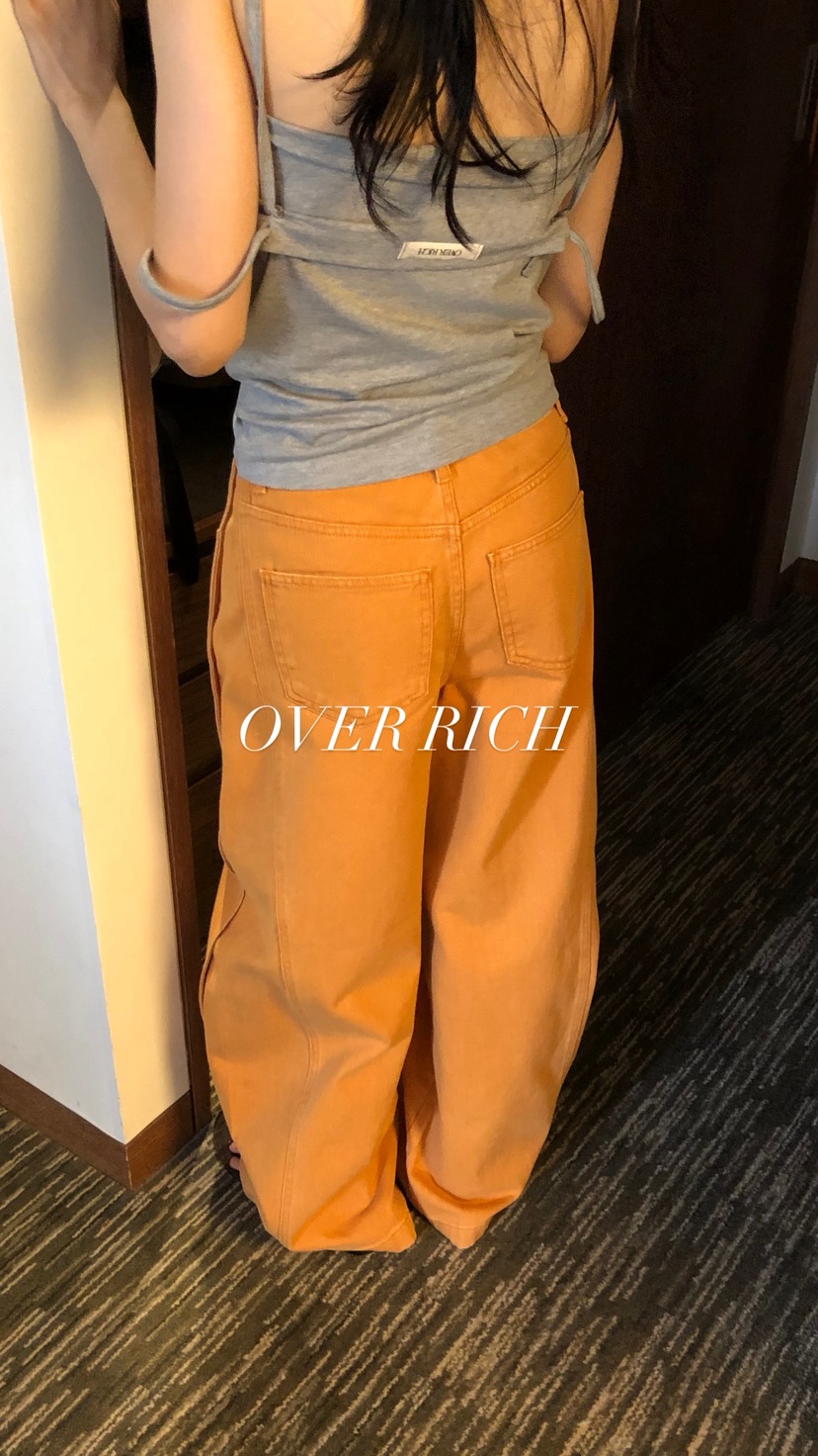 OVER RICH韓國直郵女士新品人氣時尚推薦26春夏熱賣牛仔褲OVER RICH牛仔褲