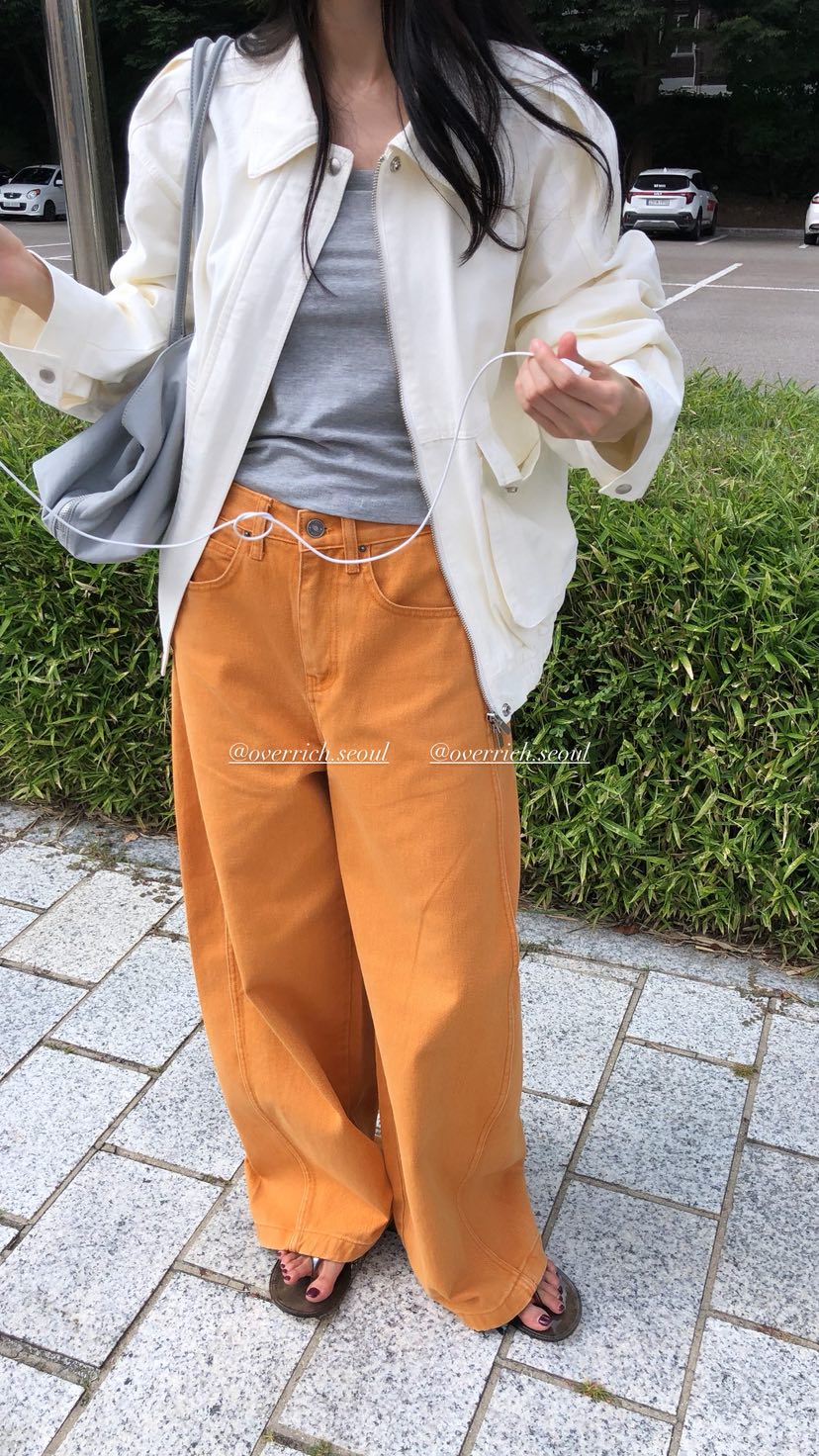 OVER RICH韓國直郵女士新品人氣時尚推薦26春夏熱賣牛仔褲OVER RICH牛仔褲