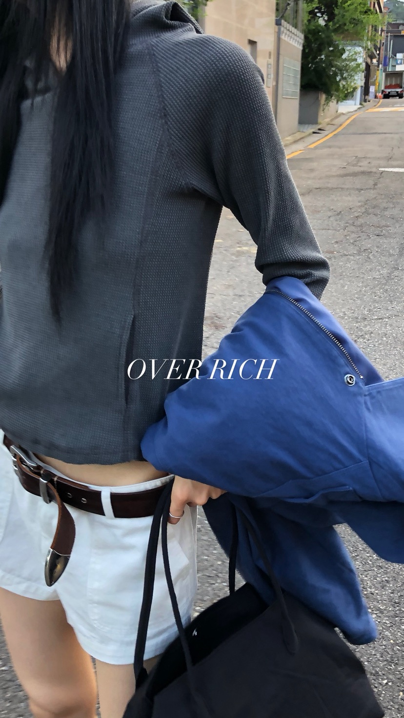 OVER RICH東大門直郵女士新品職業26春夏人氣熱賣長袖T恤OVER RICH長袖T恤