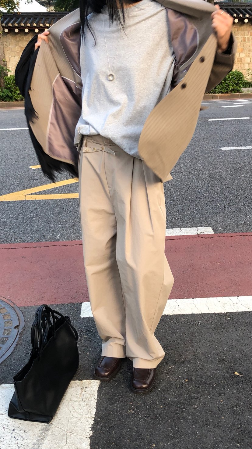 OVER RICH東大門直郵女士新款職業26春夏時尚熱賣休閑褲OVER RICH休閑褲