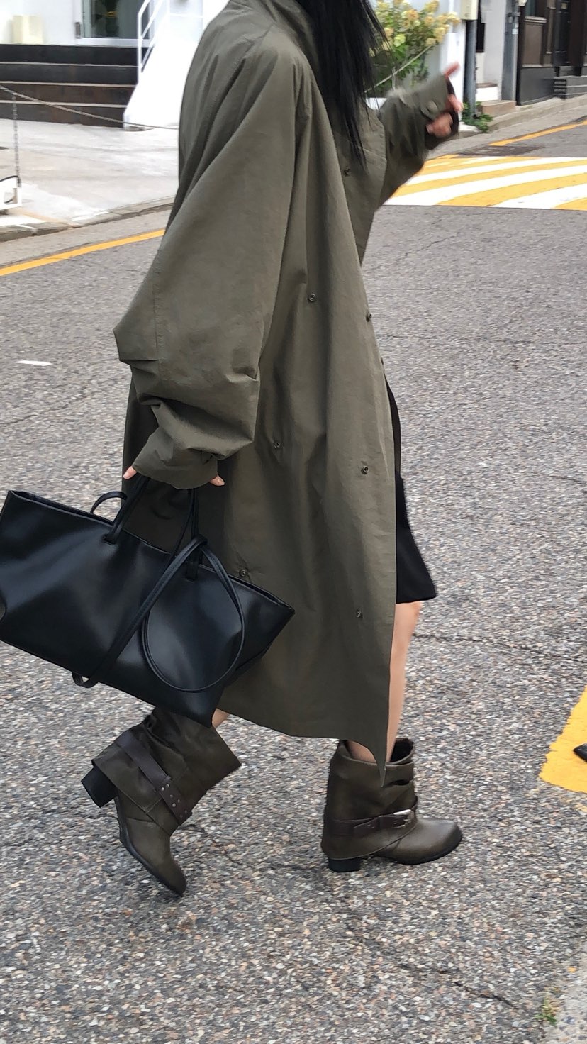 OVER RICH東大門代購女士新款推薦人氣真品熱賣長款風衣OVER RICH長款風衣
