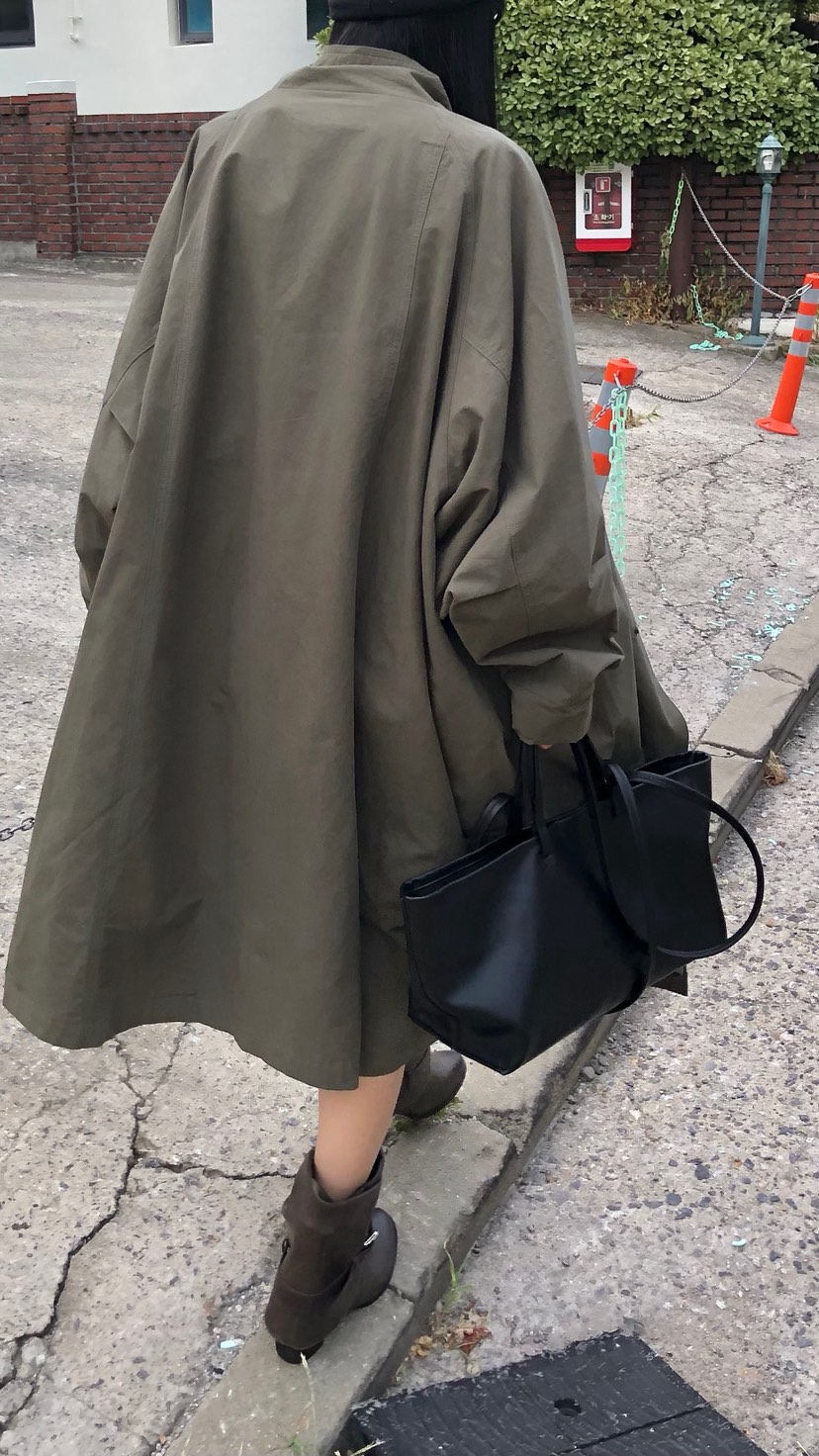 OVER RICH東大門代購女士新款推薦人氣真品熱賣長款風衣OVER RICH長款風衣