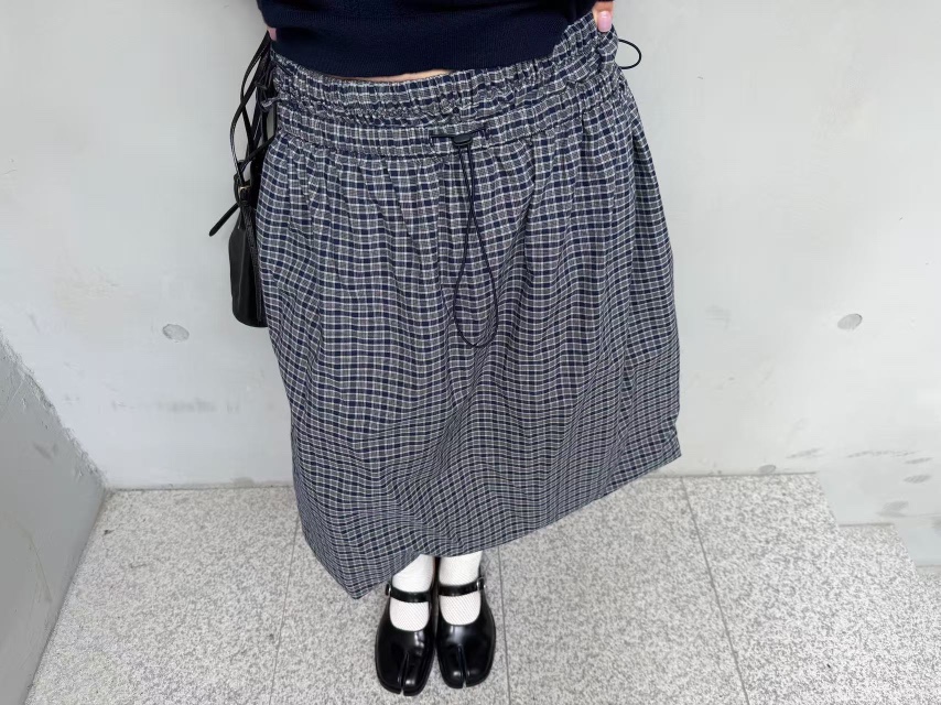 OLI SEOUL東大門直郵女裝新款熱賣26春夏半身裙中短裙格子OLI SEOUL半身裙/中短裙