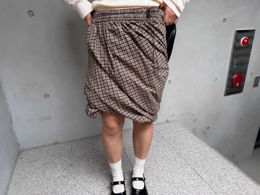 OLI SEOUL東大門直郵女裝新款熱賣26春夏半身裙中短裙格子OLI SEOUL半身裙/中短裙
