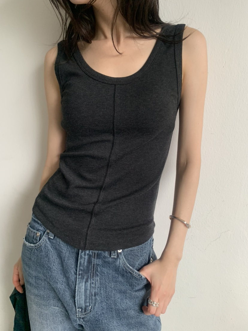 LE AVE東大門實拍女士新款時尚熱賣真品休閑吊帶背心無袖LE AVE吊帶/背心