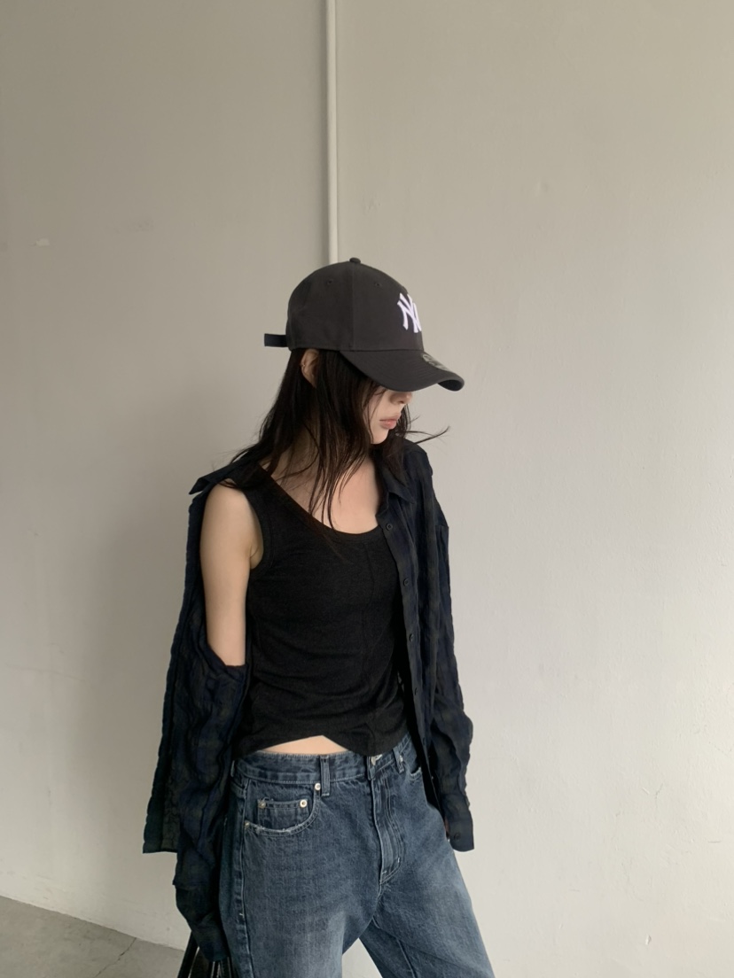 LE AVE東大門實拍女士新款時尚熱賣真品休閑吊帶背心無袖LE AVE吊帶/背心