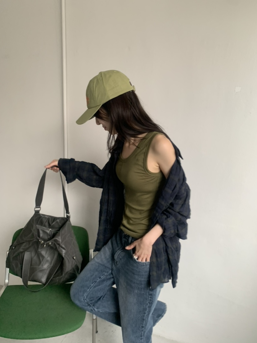 LE AVE東大門實拍女士新款時尚熱賣真品休閑吊帶背心無袖LE AVE吊帶/背心