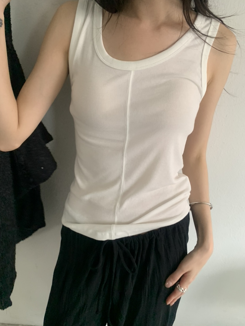 LE AVE東大門實拍女士新款時尚熱賣真品休閑吊帶背心無袖LE AVE吊帶/背心