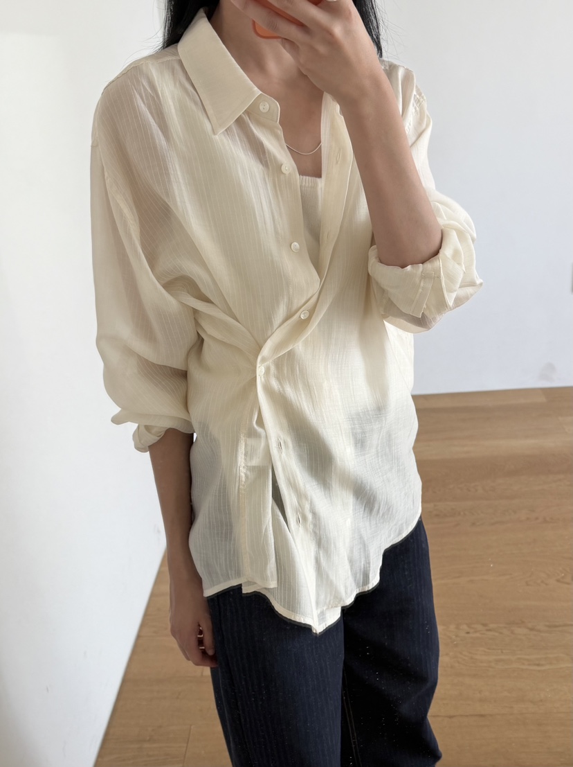 AMY GRACE-A東大門代購女裝新品熱賣真品26春夏襯衫蕾絲衫AMY GRACE襯衫/蕾絲衫
