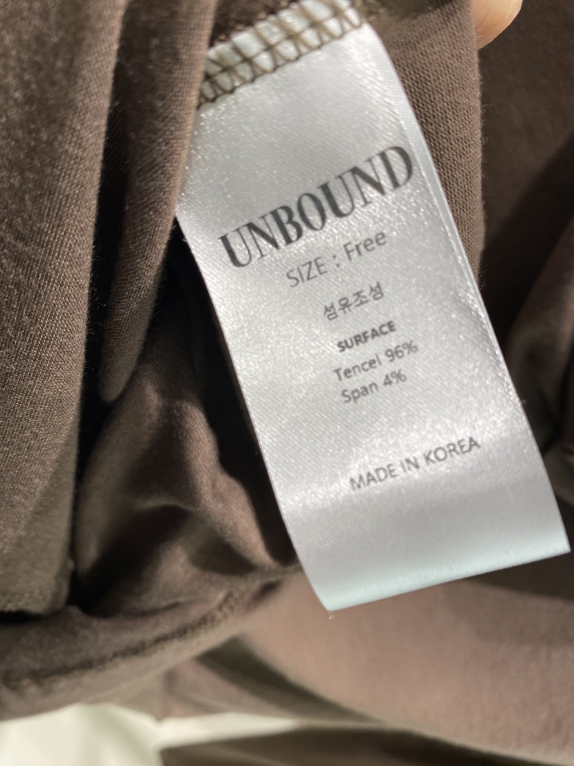 UNBOUND東大門實拍女士新款熱賣時尚26春夏休閑真品長袖T恤UNBOUND長袖T恤