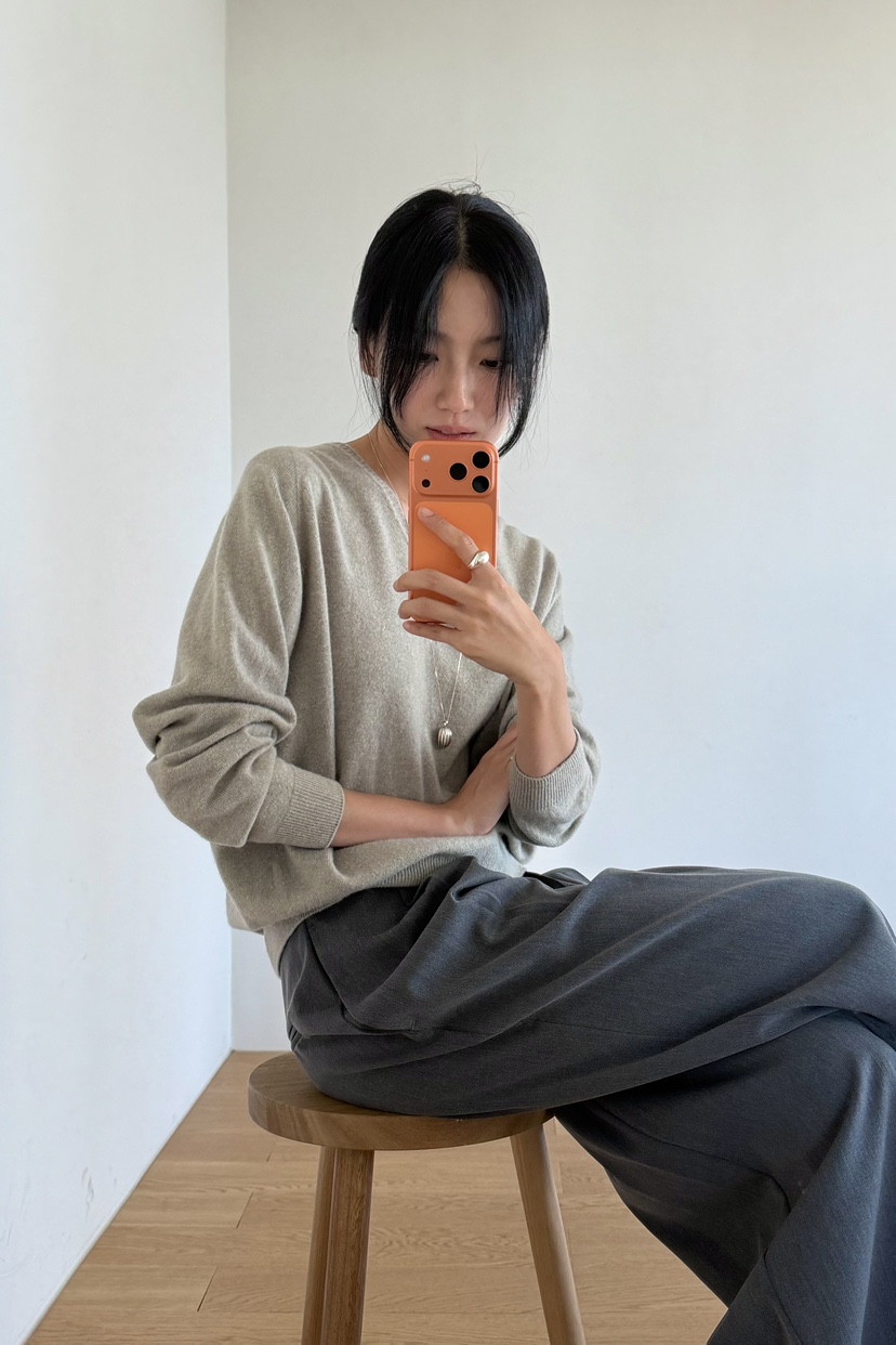 AMY GRACE-A韓國代購女士新品熱賣時尚人氣職業26春夏針織衫AMY GRACE針織衫