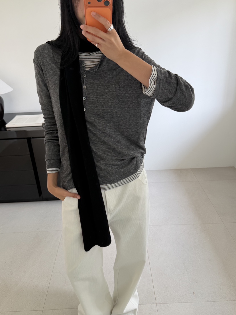 AMY GRACE-A韓國代購女士新品人氣時尚休閑26春夏圍巾披肩AMY GRACE圍巾/披肩圖色2