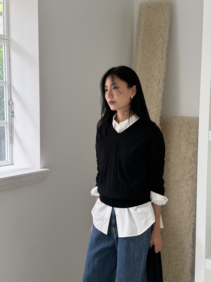 AMY GRACE-A韓國代購女裝新品人氣26春夏針織衫不含圍巾AMY GRACE針織衫