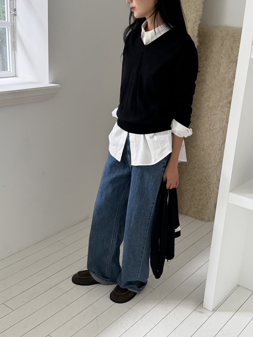 AMY GRACE-A韓國代購女裝新品人氣26春夏針織衫不含圍巾AMY GRACE針織衫
