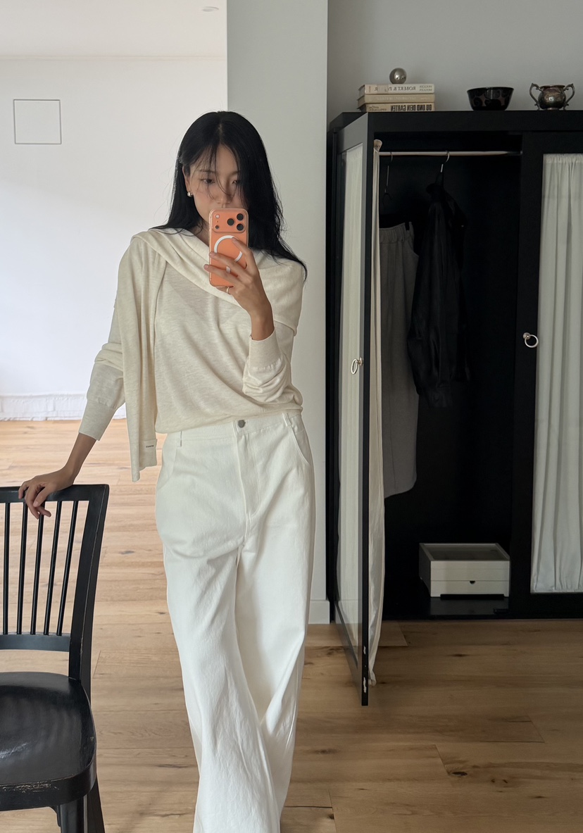 AMY GRACE-A韓國代購女裝新品人氣26春夏針織衫不含圍巾AMY GRACE針織衫