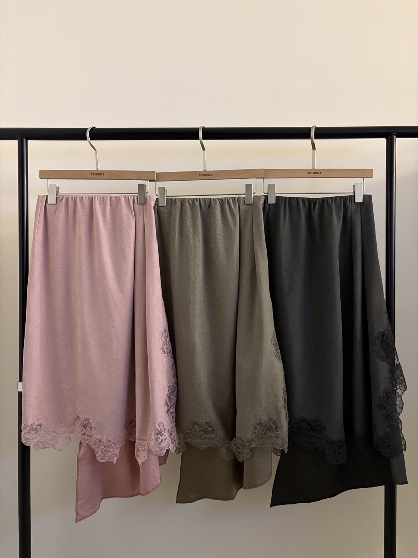 BALANCE韓國代購26秋季新品休閑推薦人氣時尚熱賣長裙刺繡BALANCE長裙