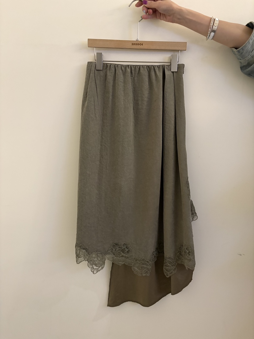 BALANCE韓國代購26秋季新品休閑推薦人氣時尚熱賣長裙刺繡BALANCE長裙圖色2