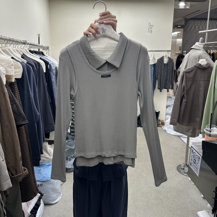 AMOEBA韓國代購女裝新品職業推薦休閑時尚人氣套裝套裝開衫AMOEBA套裝圖色2