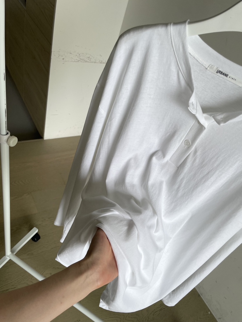 URBANE cloth東大門直郵女士新品職業時尚休閑長袖T恤紐扣URBANE cloth長袖T恤