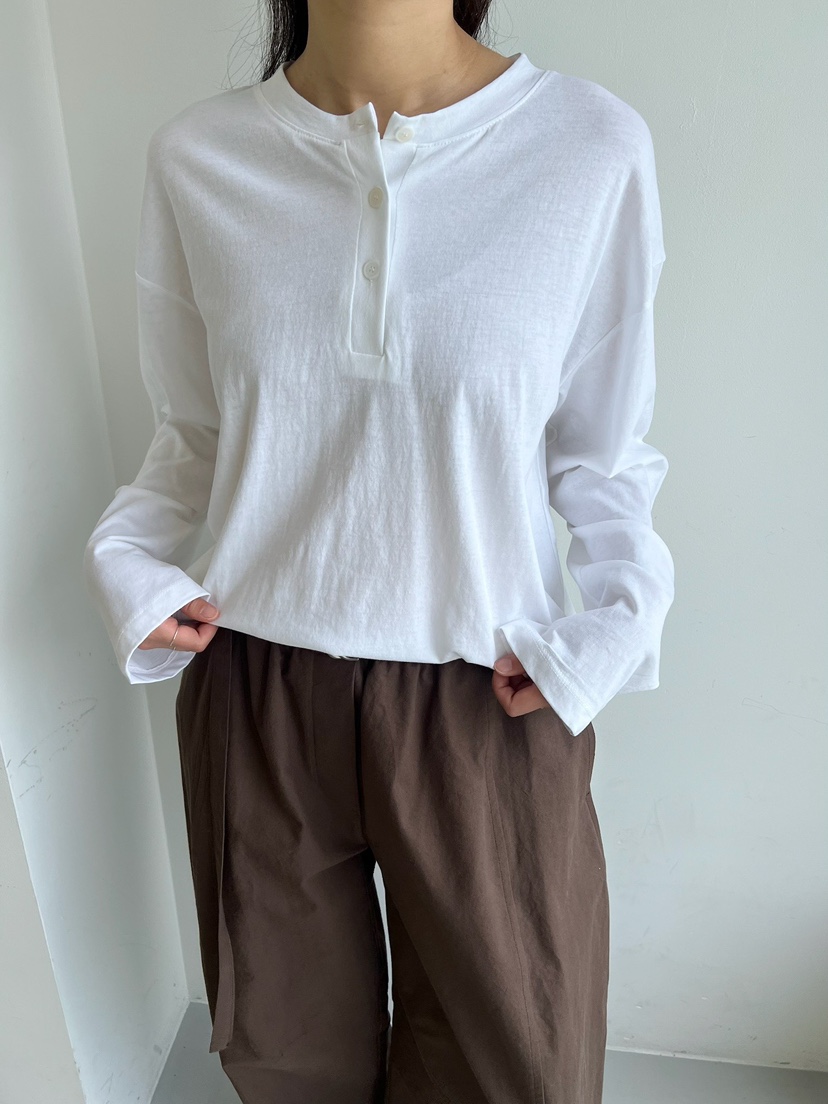 URBANE cloth東大門直郵女士新品職業時尚休閑長袖T恤紐扣URBANE cloth長袖T恤
