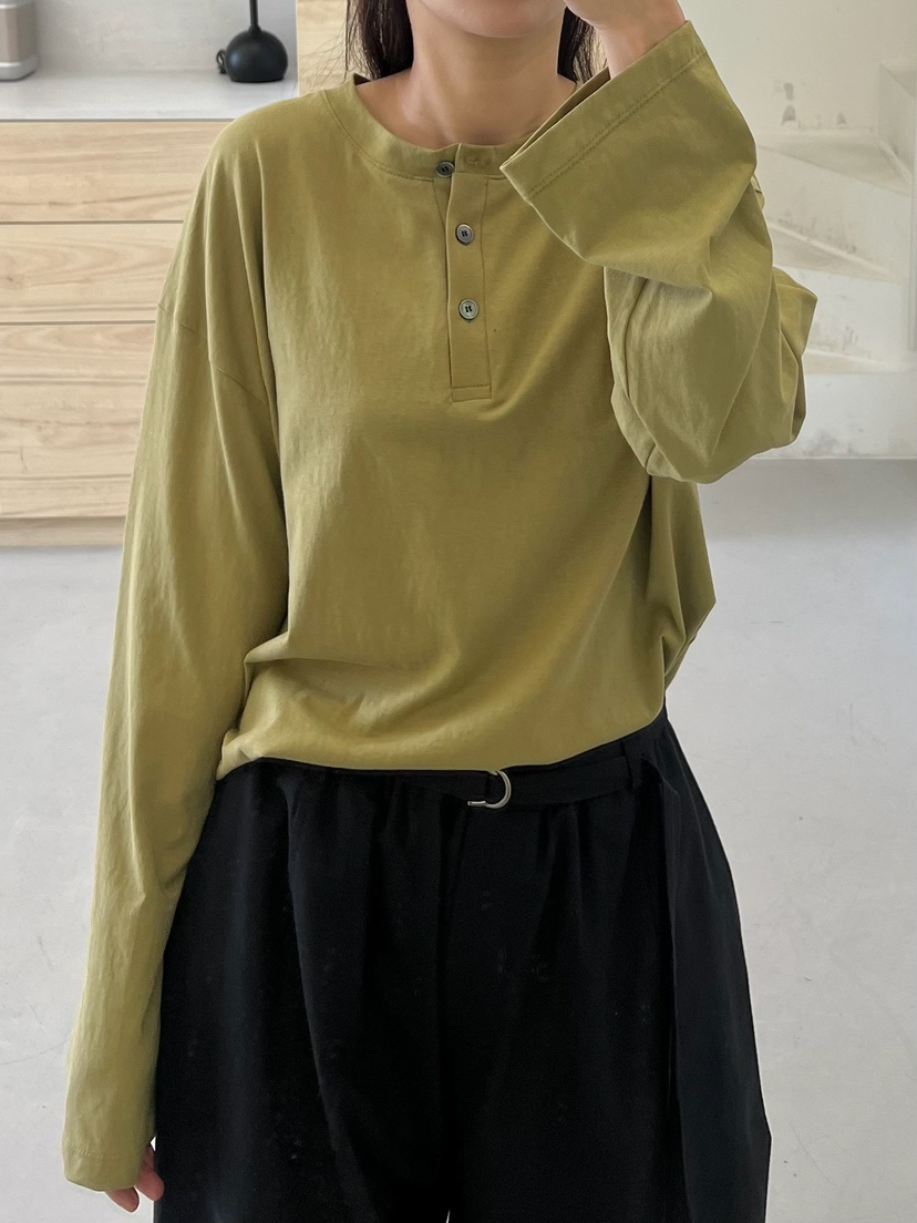 URBANE cloth東大門直郵女士新品職業時尚休閑長袖T恤紐扣URBANE cloth長袖T恤