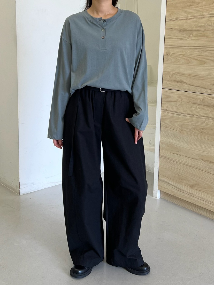 URBANE cloth東大門直郵女士新品職業時尚休閑長袖T恤紐扣URBANE cloth長袖T恤