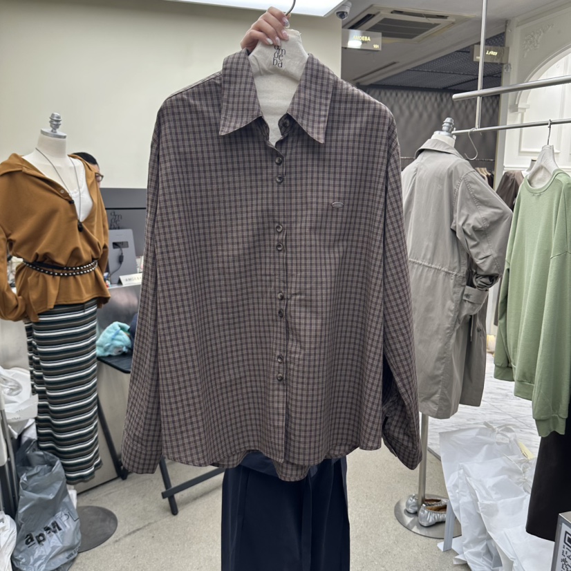 AMOEBA東大門直郵女士新品休閑推薦真品時尚26春夏襯衫蕾絲衫AMOEBA襯衫/蕾絲衫圖色1