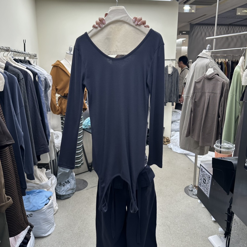 AMOEBA東大門實拍女裝新品休閑熱賣真品時尚26春夏長袖T恤雙層AMOEBA長袖T恤