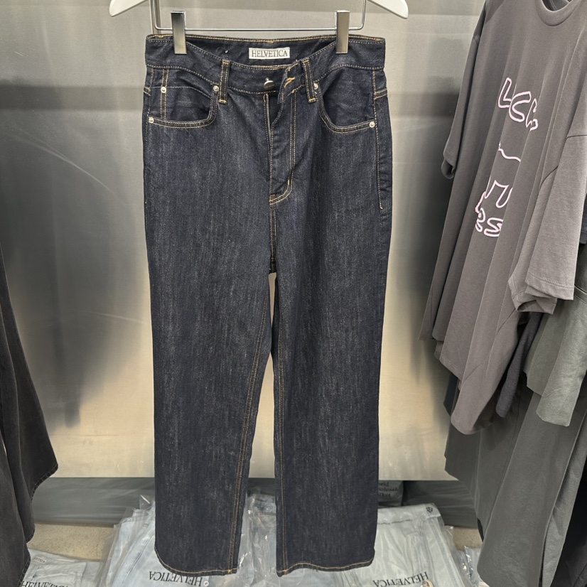 HELVETICA東大門直郵女裝新品推薦人氣時尚休閑26春夏牛仔褲HELVETICA牛仔褲圖色1