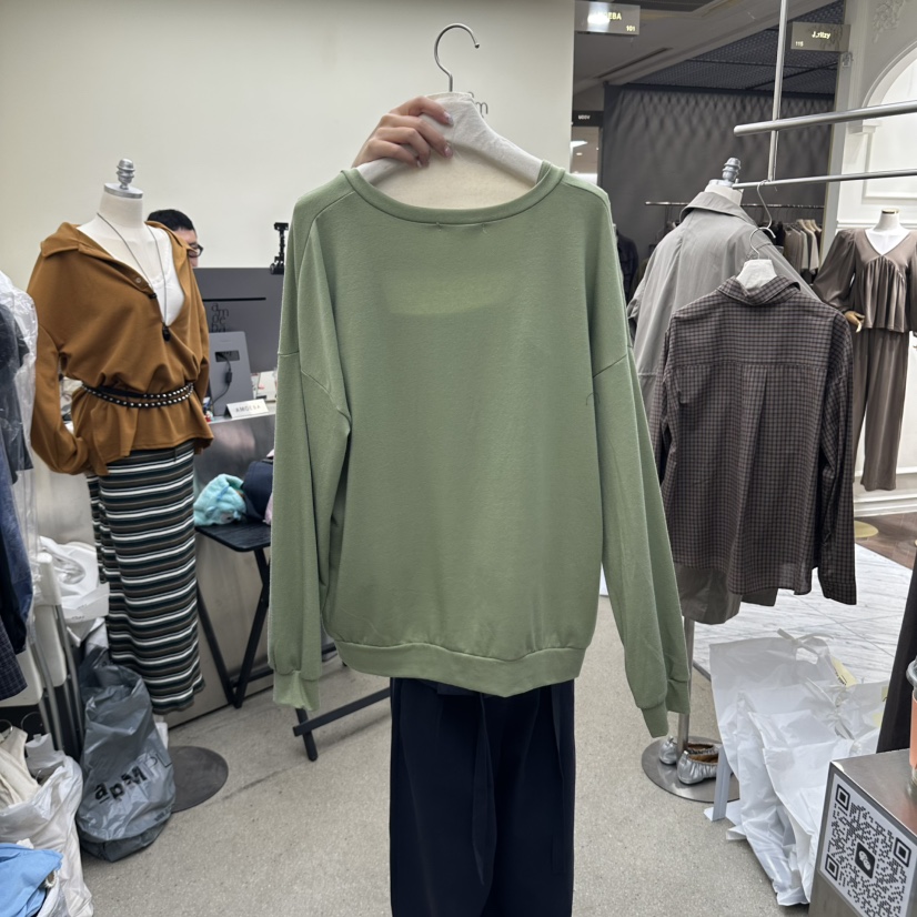 AMOEBA韓國代購26秋季新款推薦人氣時尚休閑真品衛衣V領深VAMOEBA衛衣