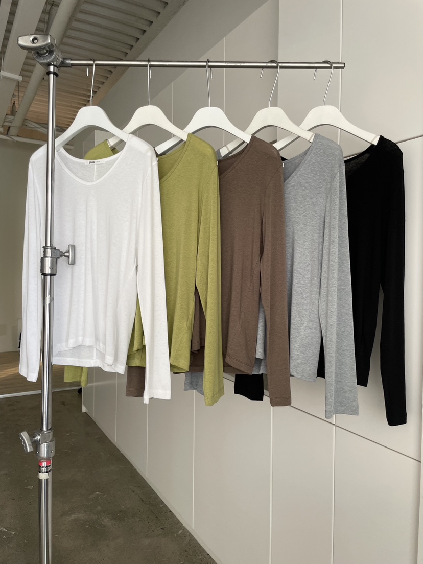 URBANE cloth東大門代購女士新品熱賣時尚推薦長袖T恤U領URBANE cloth長袖T恤