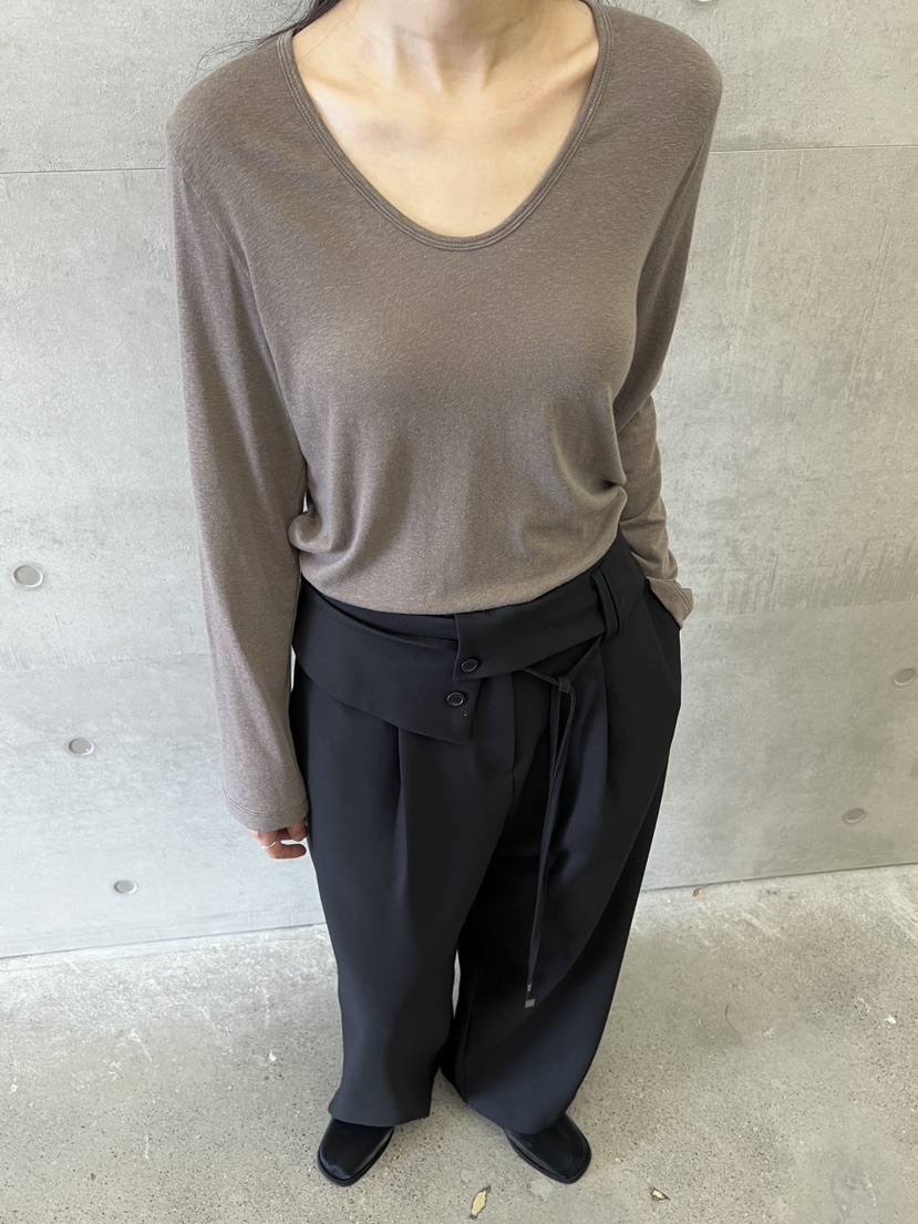 URBANE cloth東大門代購女士新品熱賣時尚推薦長袖T恤U領URBANE cloth長袖T恤