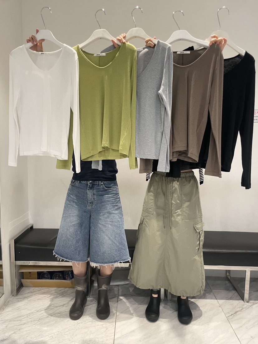 URBANE cloth東大門代購女士新品熱賣時尚推薦長袖T恤U領URBANE cloth長袖T恤