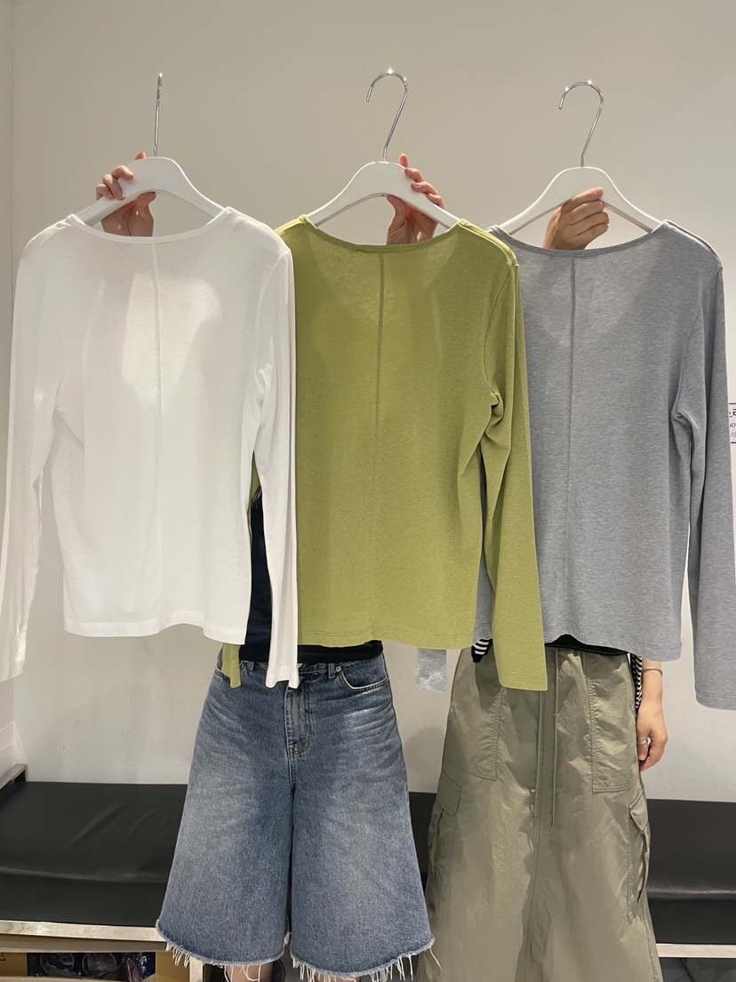 URBANE cloth東大門代購女士新品熱賣時尚推薦長袖T恤U領URBANE cloth長袖T恤