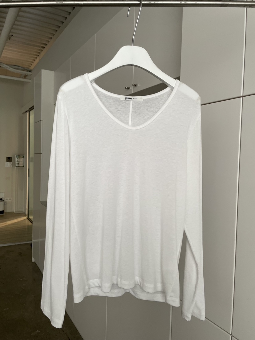 URBANE cloth東大門代購女士新品熱賣時尚推薦長袖T恤U領URBANE cloth長袖T恤圖色2