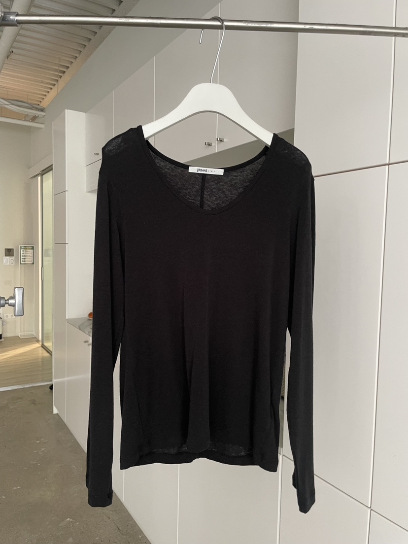 URBANE cloth東大門代購女士新品熱賣時尚推薦長袖T恤U領URBANE cloth長袖T恤圖色5