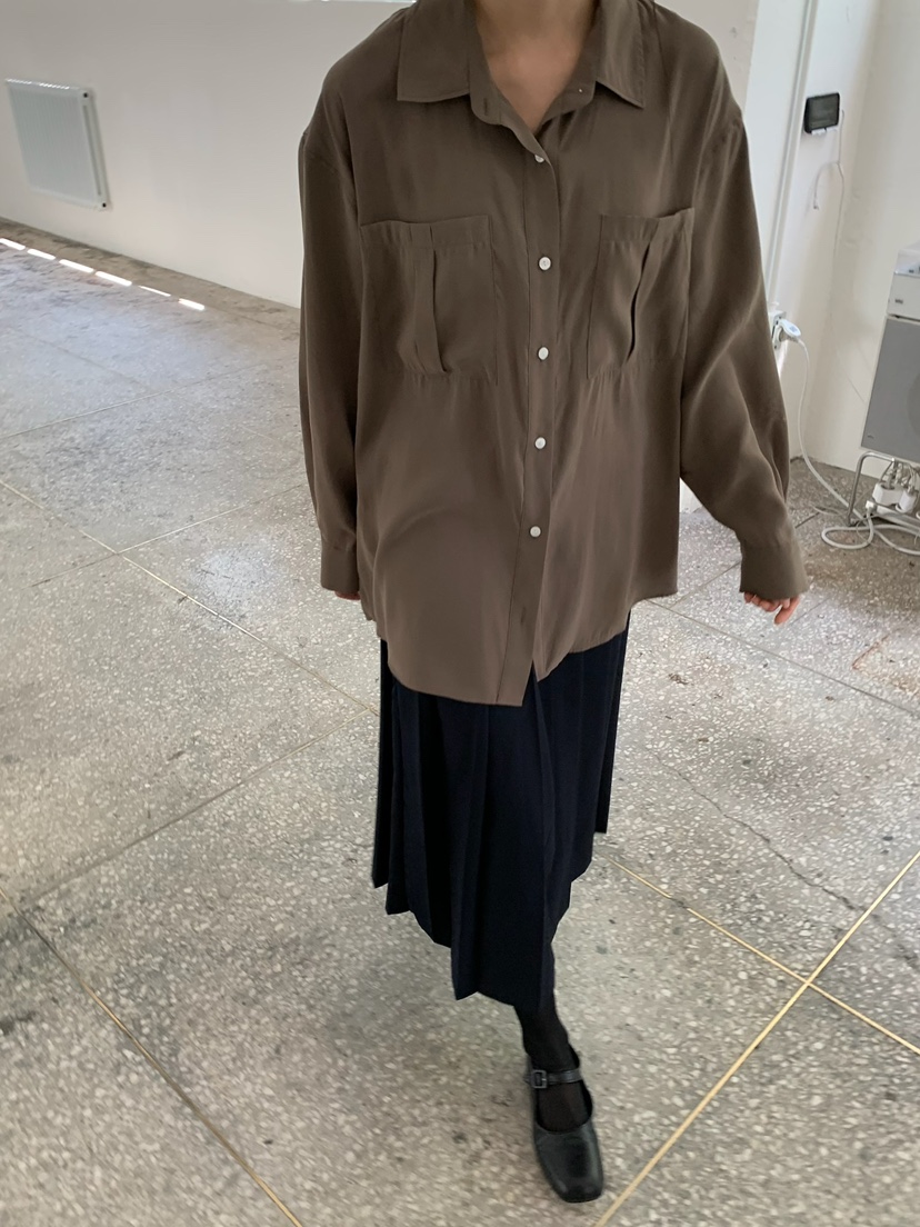 LOVE MY SANTA東大門實拍26秋冬新品真品襯衫蕾絲衫口袋Santa/LOVE MY SANTA襯衫/蕾絲衫圖色2